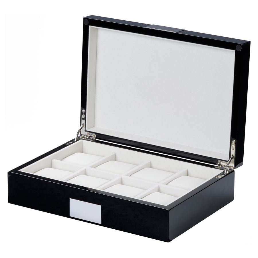 Piano Black Wooden 8 Watch Box