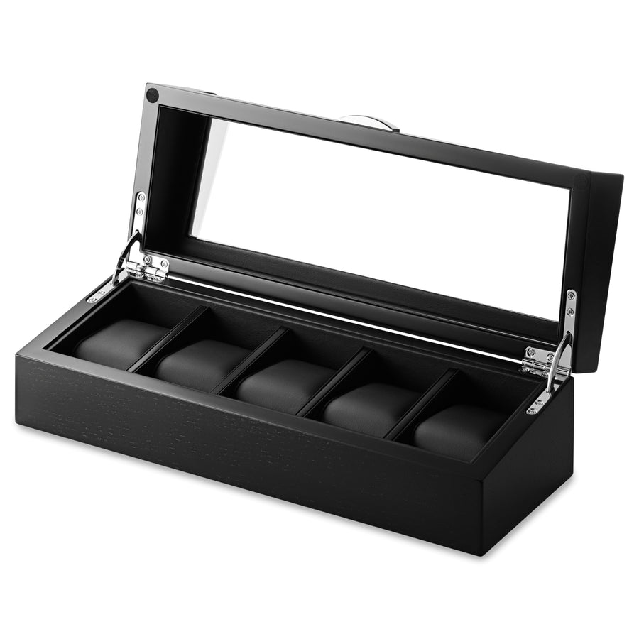 Black Display 5 Watch Box