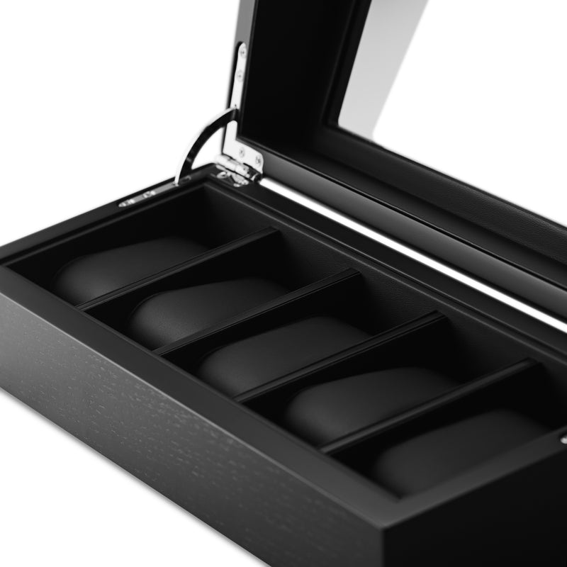 Black Display 5 Watch Box