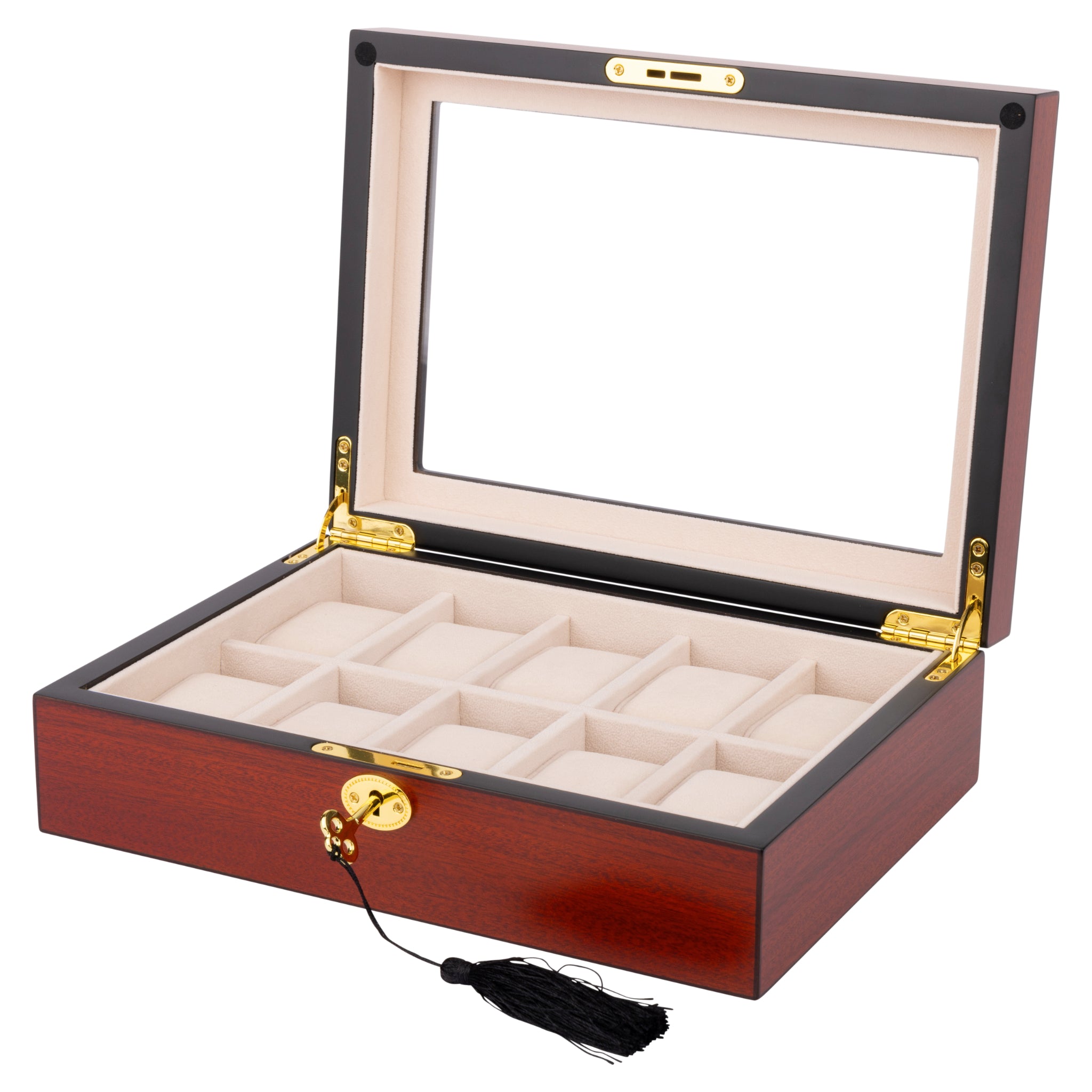 Cherry Display 10 Watch Lock Box