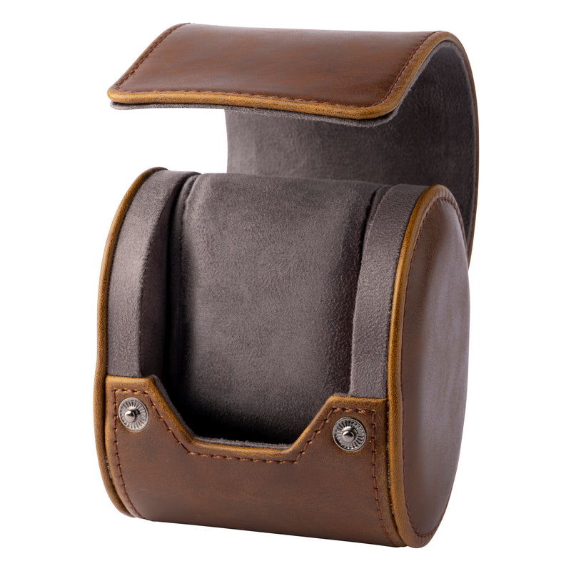 Brown Watch Travel Case