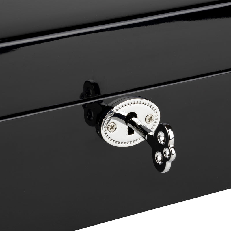 Piano Black 10 Watch Lock Box